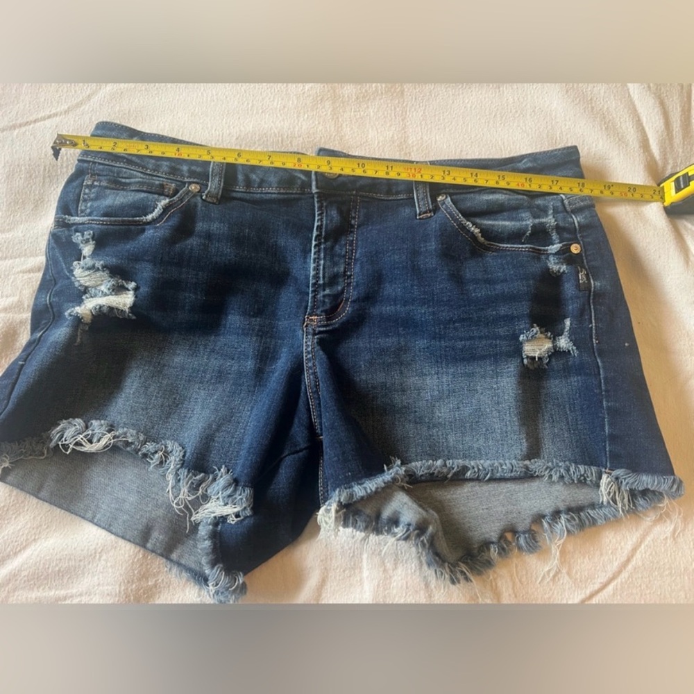 Silver Jeans Women's Blue Distressed Jean Shorts